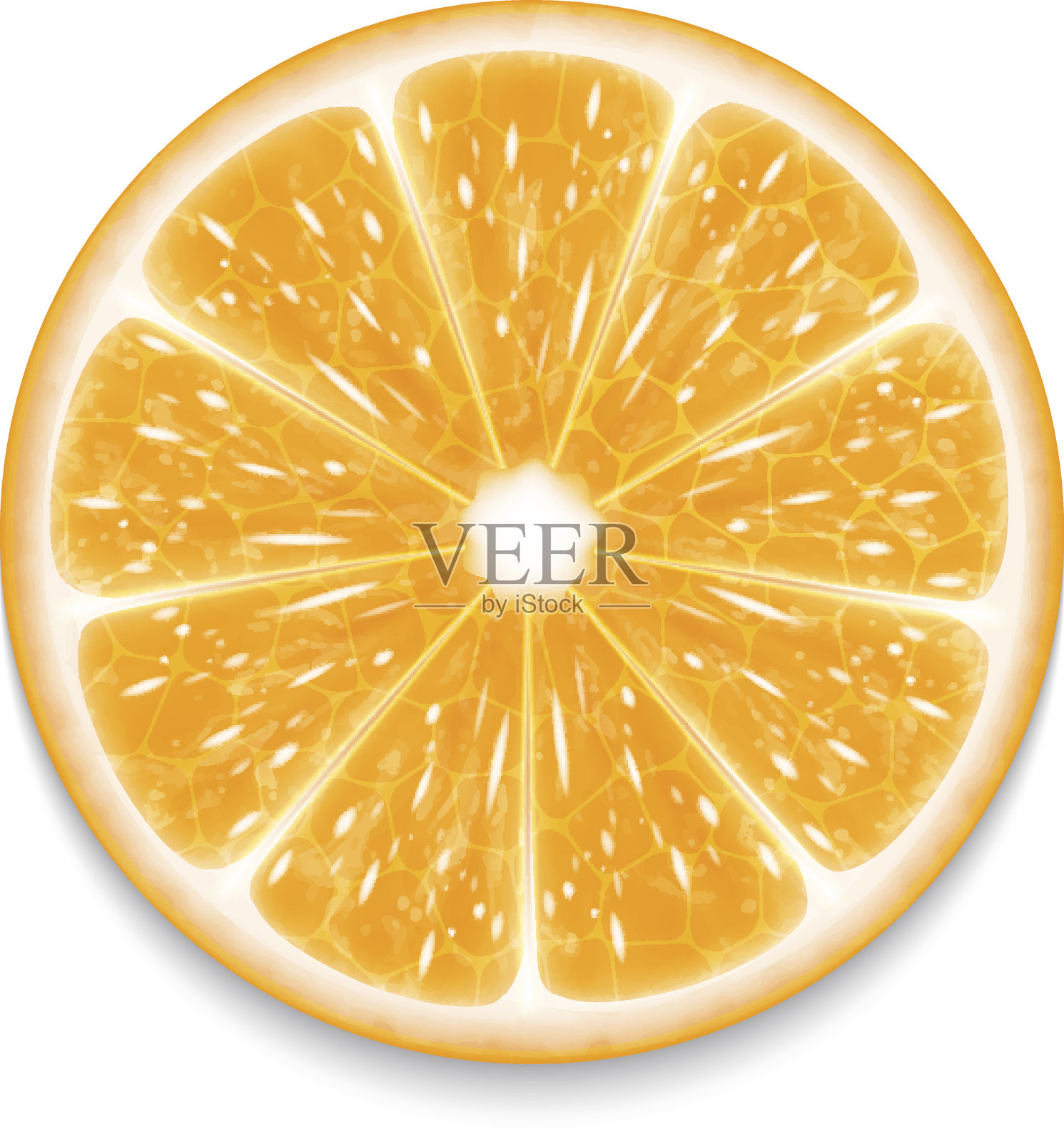 橙片设计元素图片