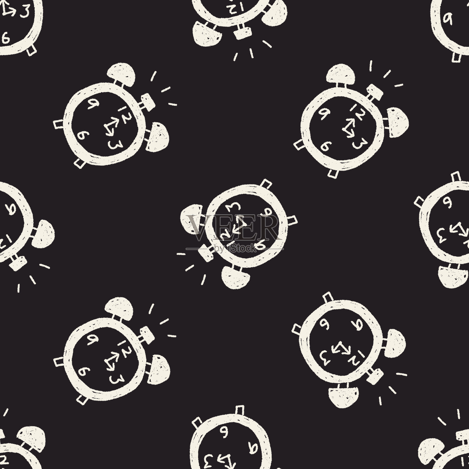 涂鸦报警插画图片素材