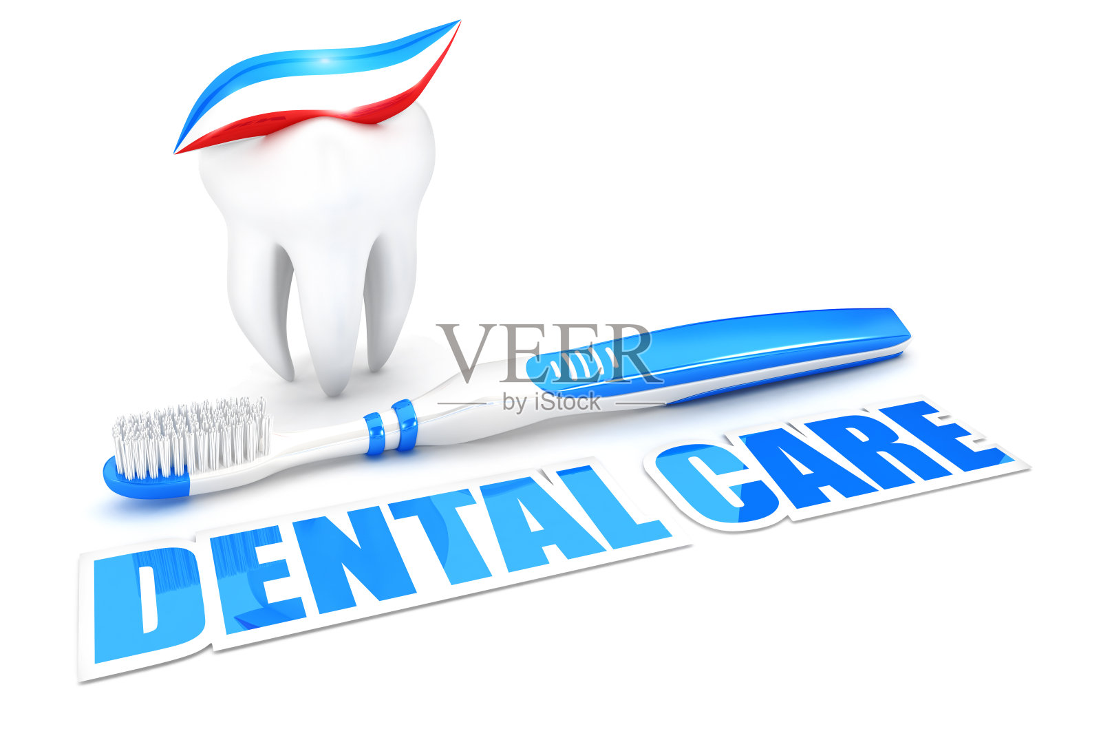 3d牙科护理概念照片摄影图片