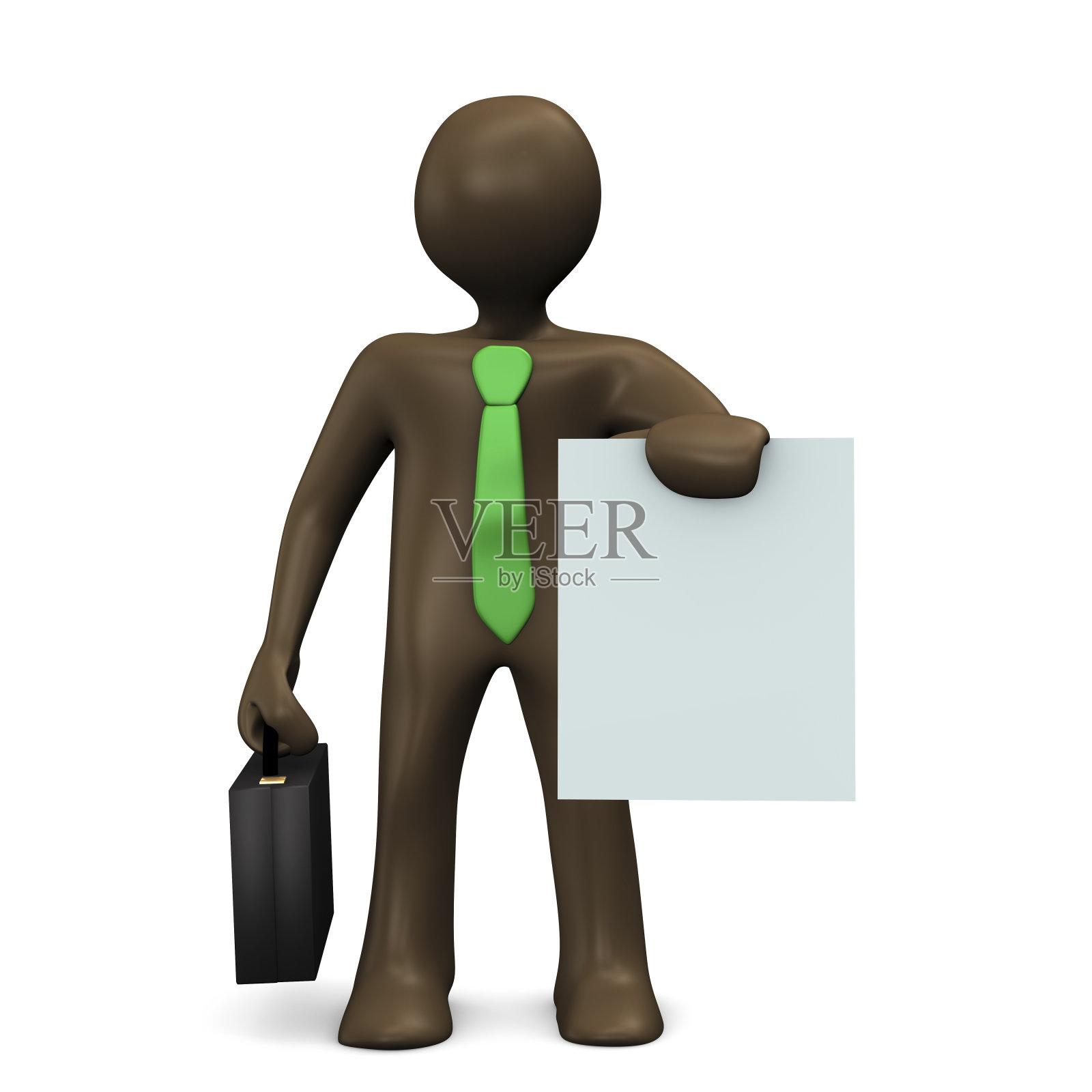 提供，3d插图与黑色卡通人物照片摄影图片