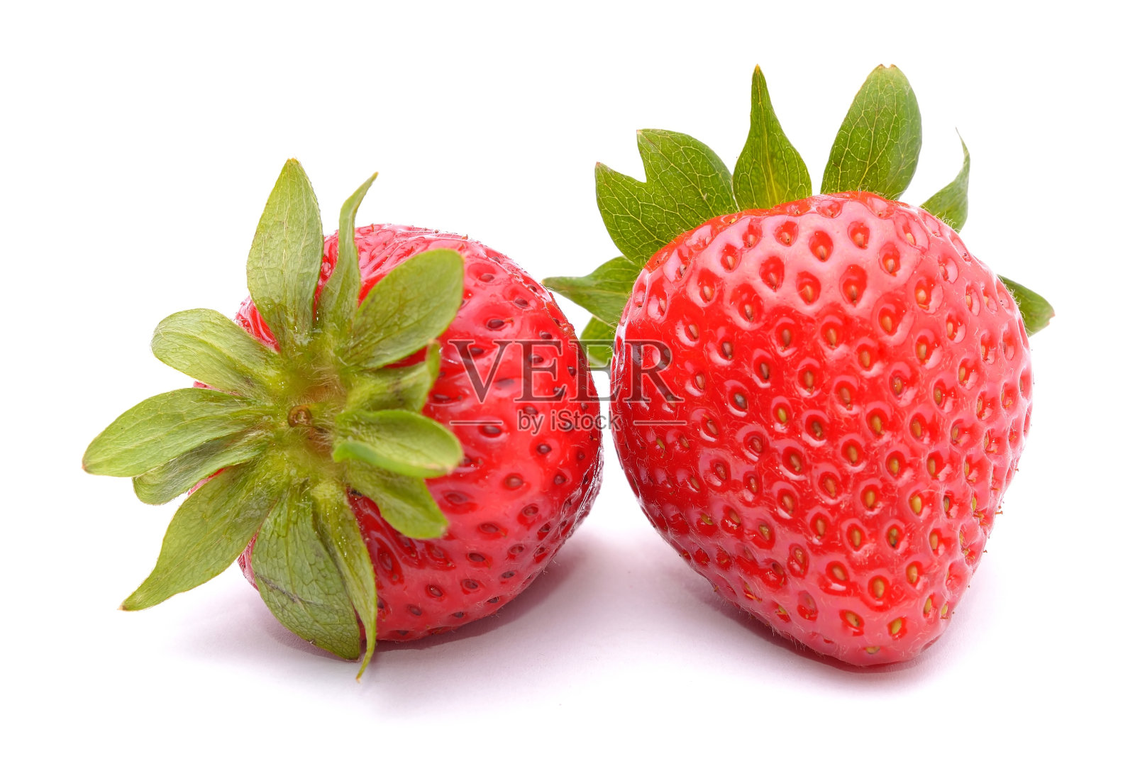 草莓孤立在白色背景上照片摄影图片