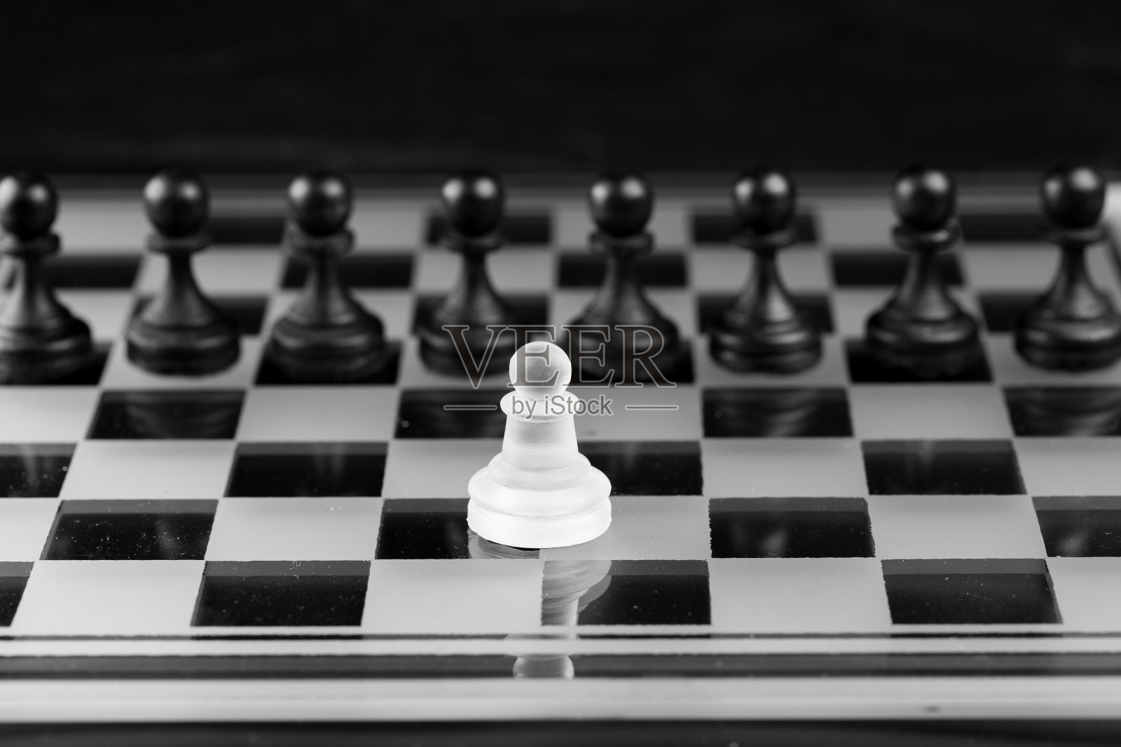 象棋人物，商业概念战略，领导力，团队和成功照片摄影图片