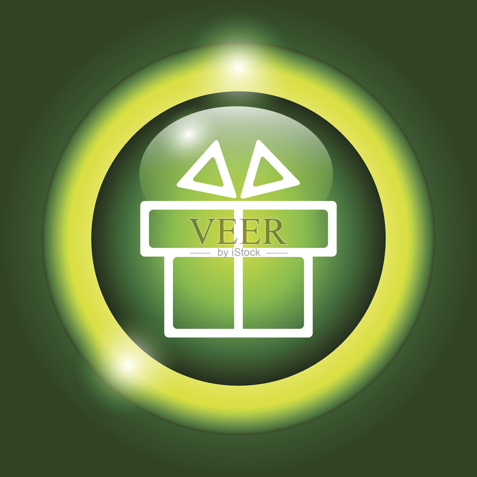 礼品盒它的儿子-向量图标插画图片素材