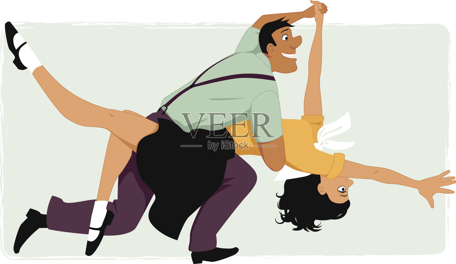 Swing跳舞设计元素图片