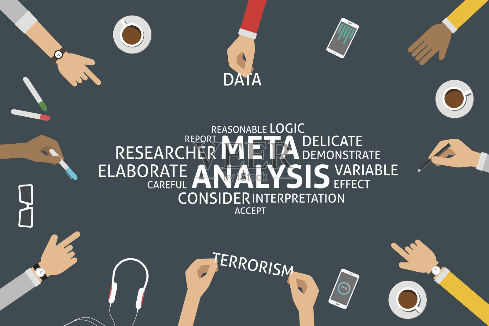 向量元分析概念、模板插画图片素材