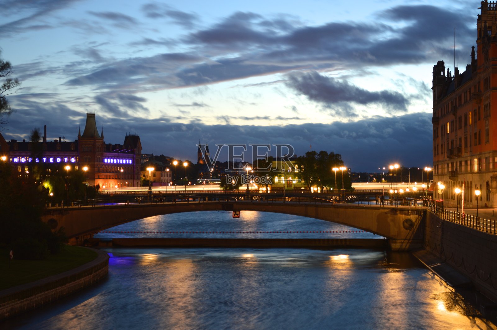 斯德哥尔摩桥照片摄影图片