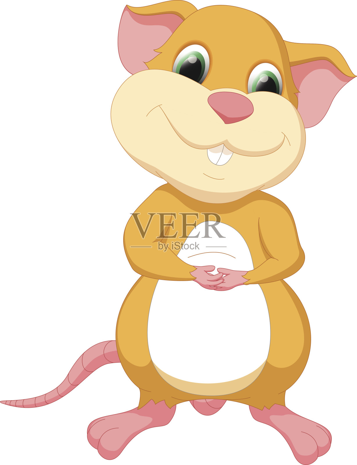 鼠标的卡通插画图片素材