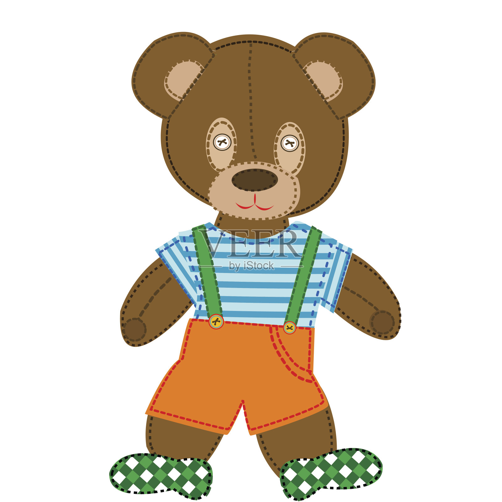 可爱的泰迪熊设计元素图片