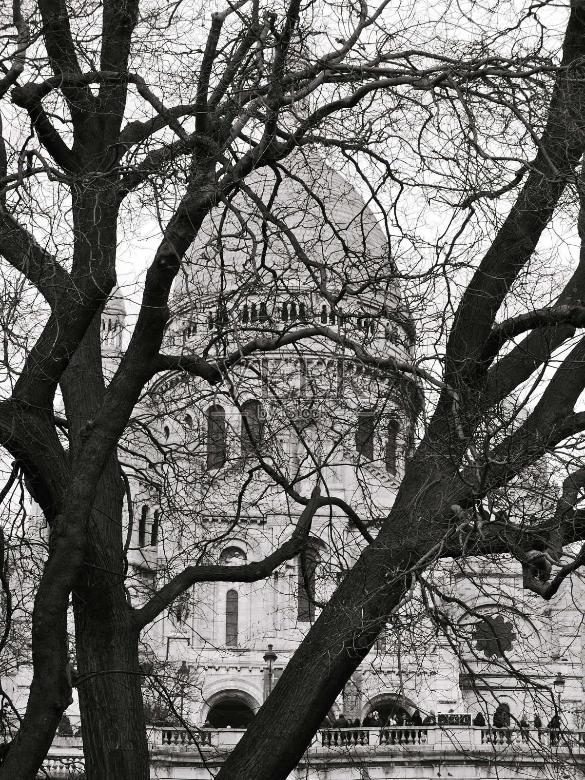 圣心大教堂，巴黎，蒙马特照片摄影图片