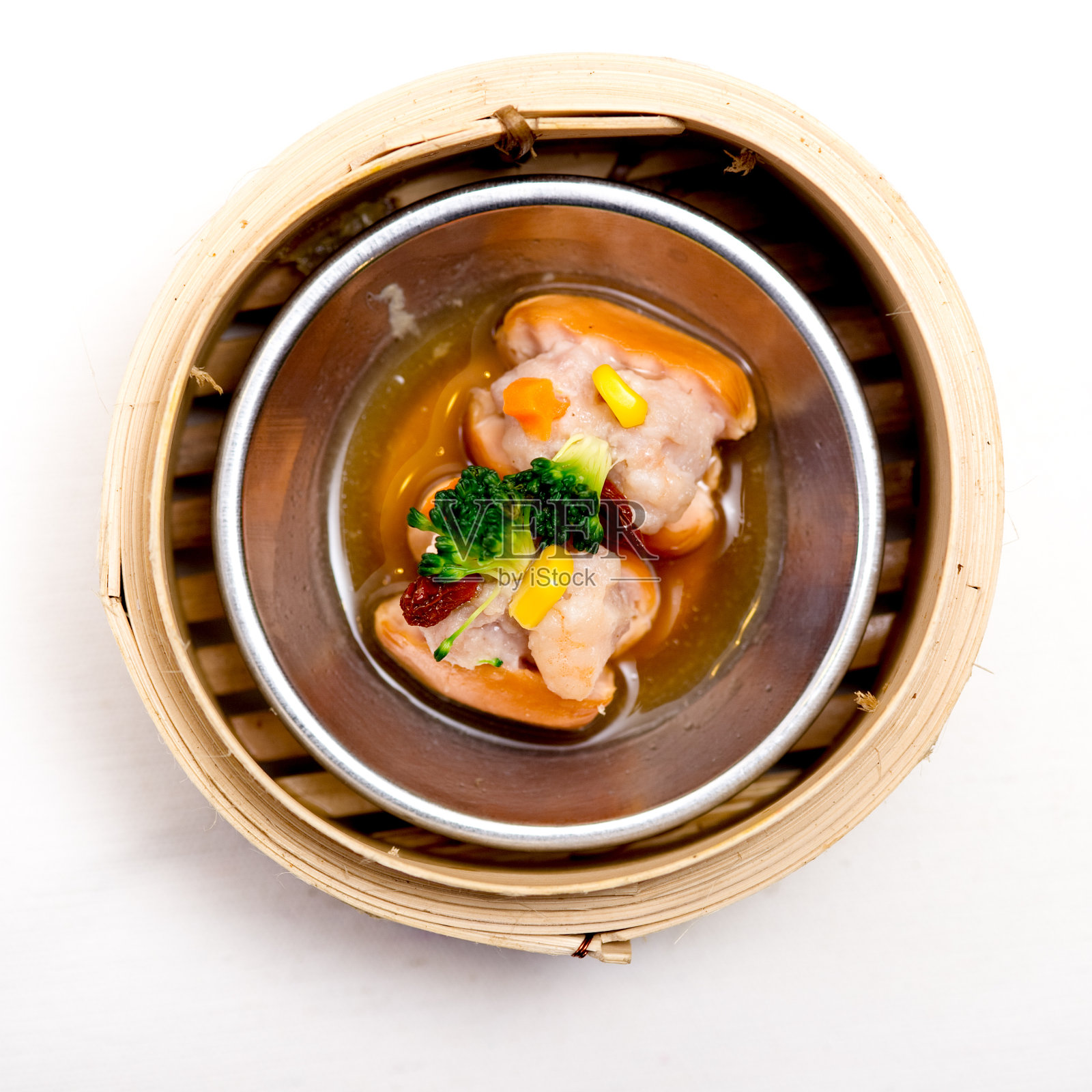 美味茶，竹蒸点心，中国菜照片摄影图片