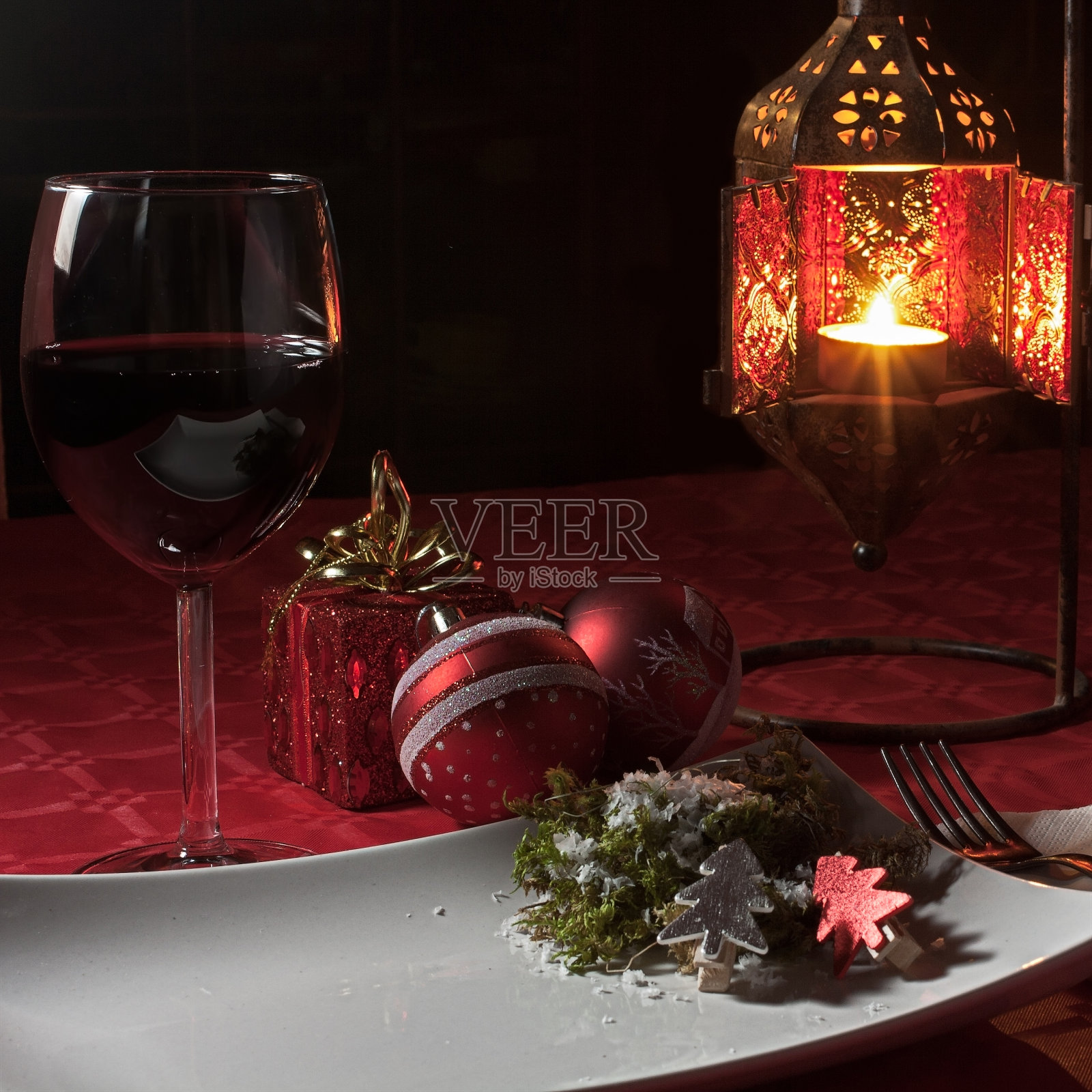 圣诞精神照片摄影图片