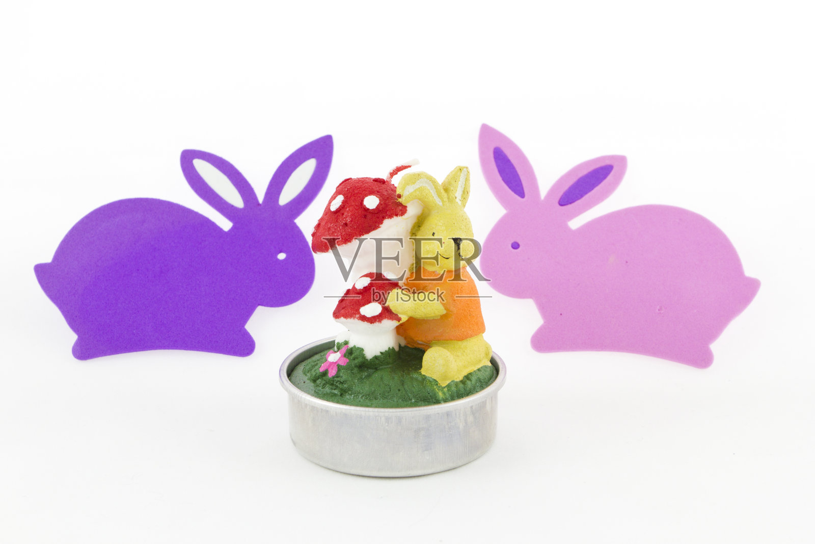 复活节兔子照片摄影图片