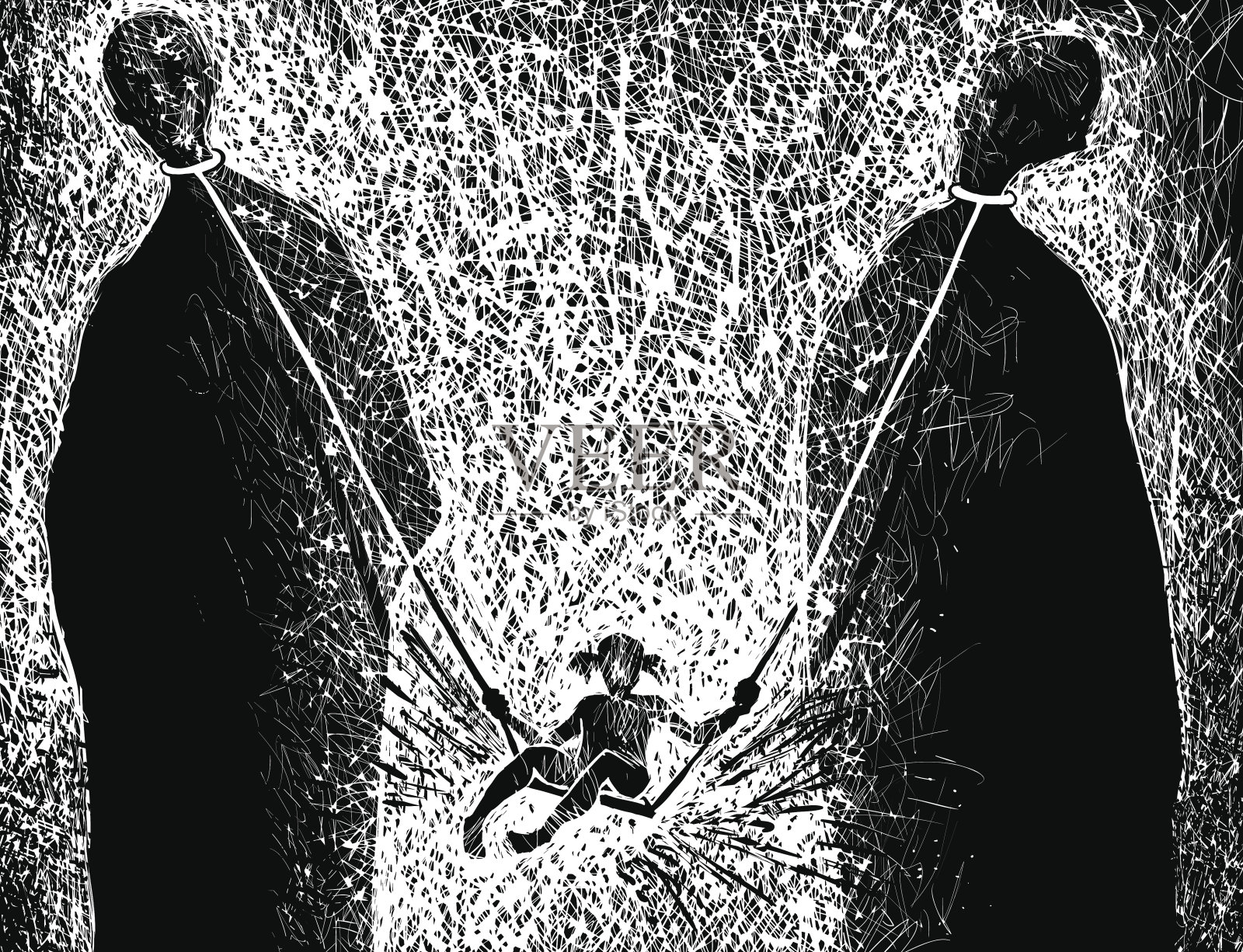 困难的孩子设计元素图片