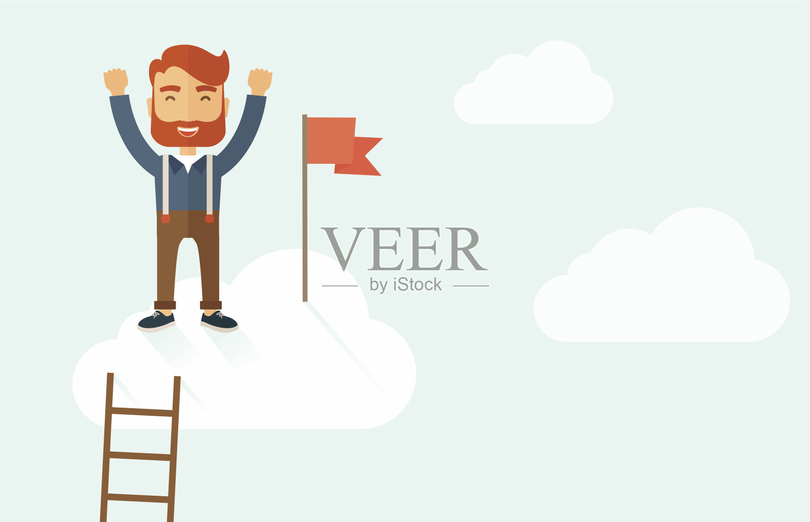 成功的商人插画图片素材