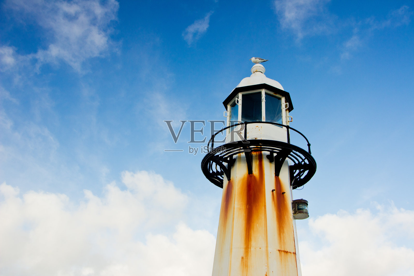 Lightthouse与生锈照片摄影图片