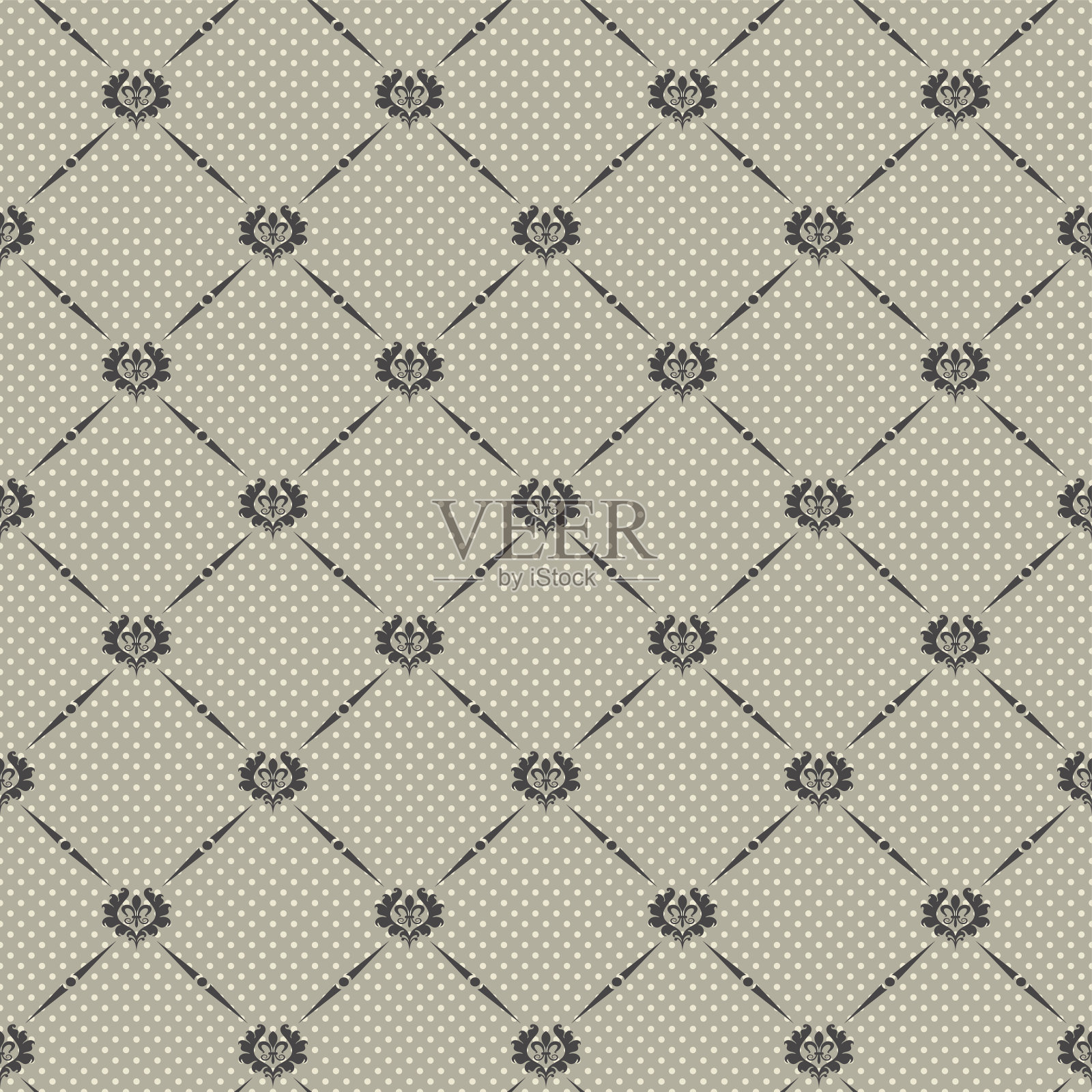 复古背景墙纸无缝图案插画图片素材