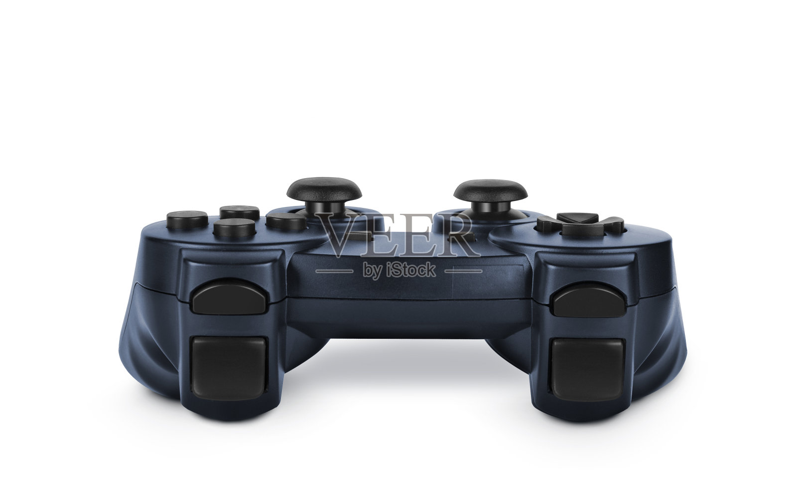 半透明的蓝色手柄在白色之上照片摄影图片