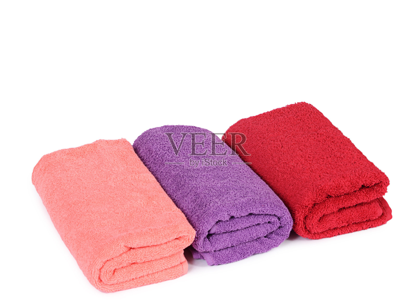 浴巾孤立在白色上照片摄影图片