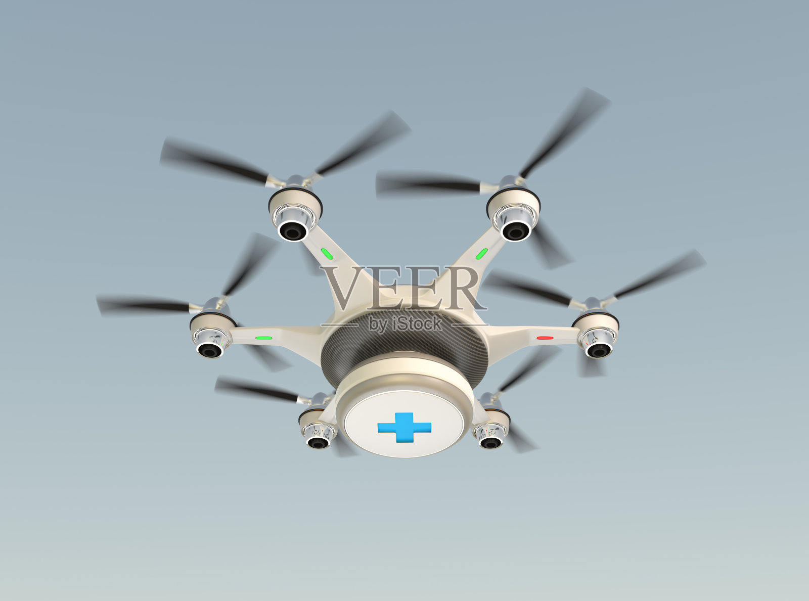 无人机携带急救箱的急救概念医疗照片摄影图片