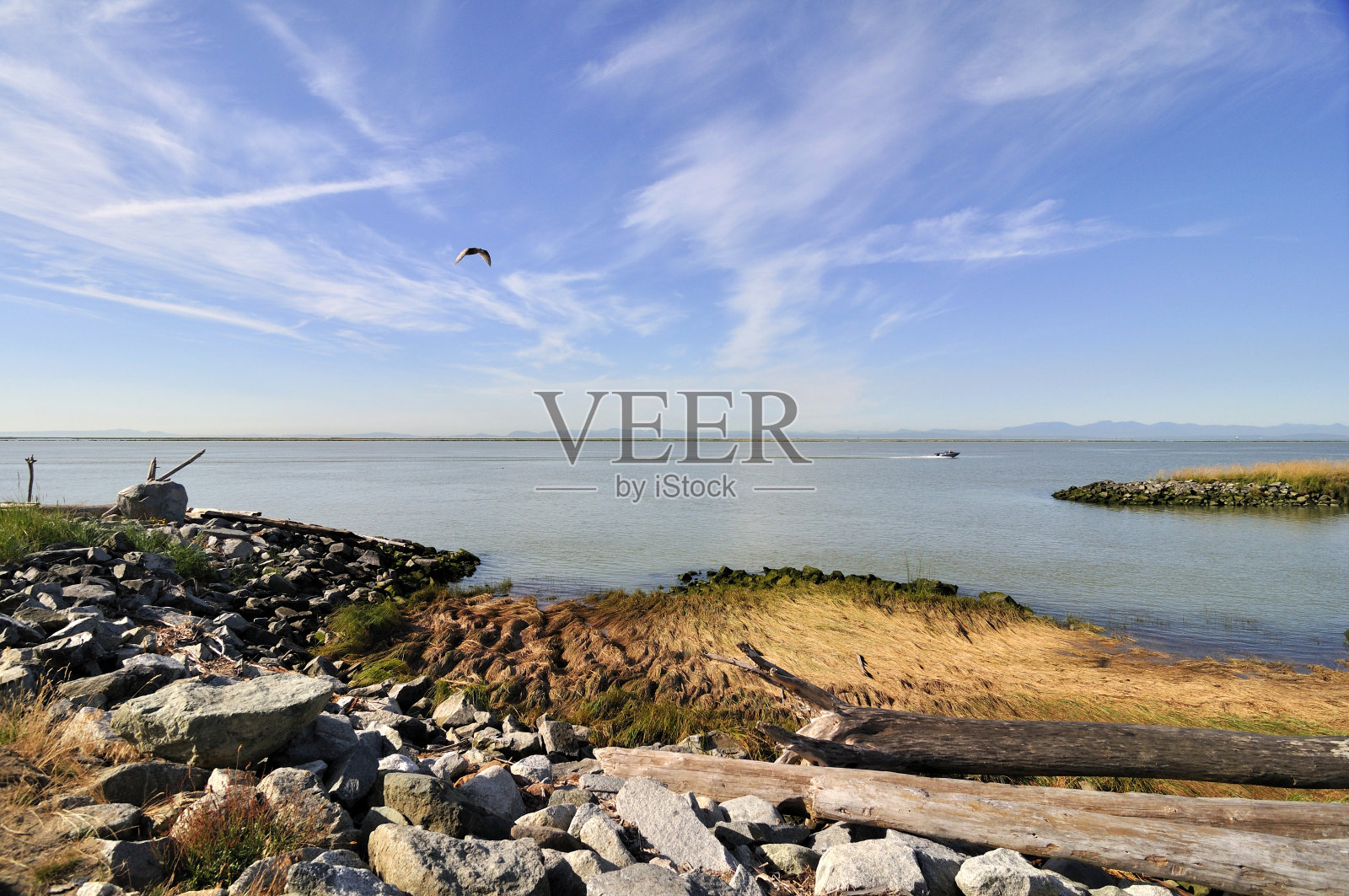 加里角公园的岩石海滩照片摄影图片