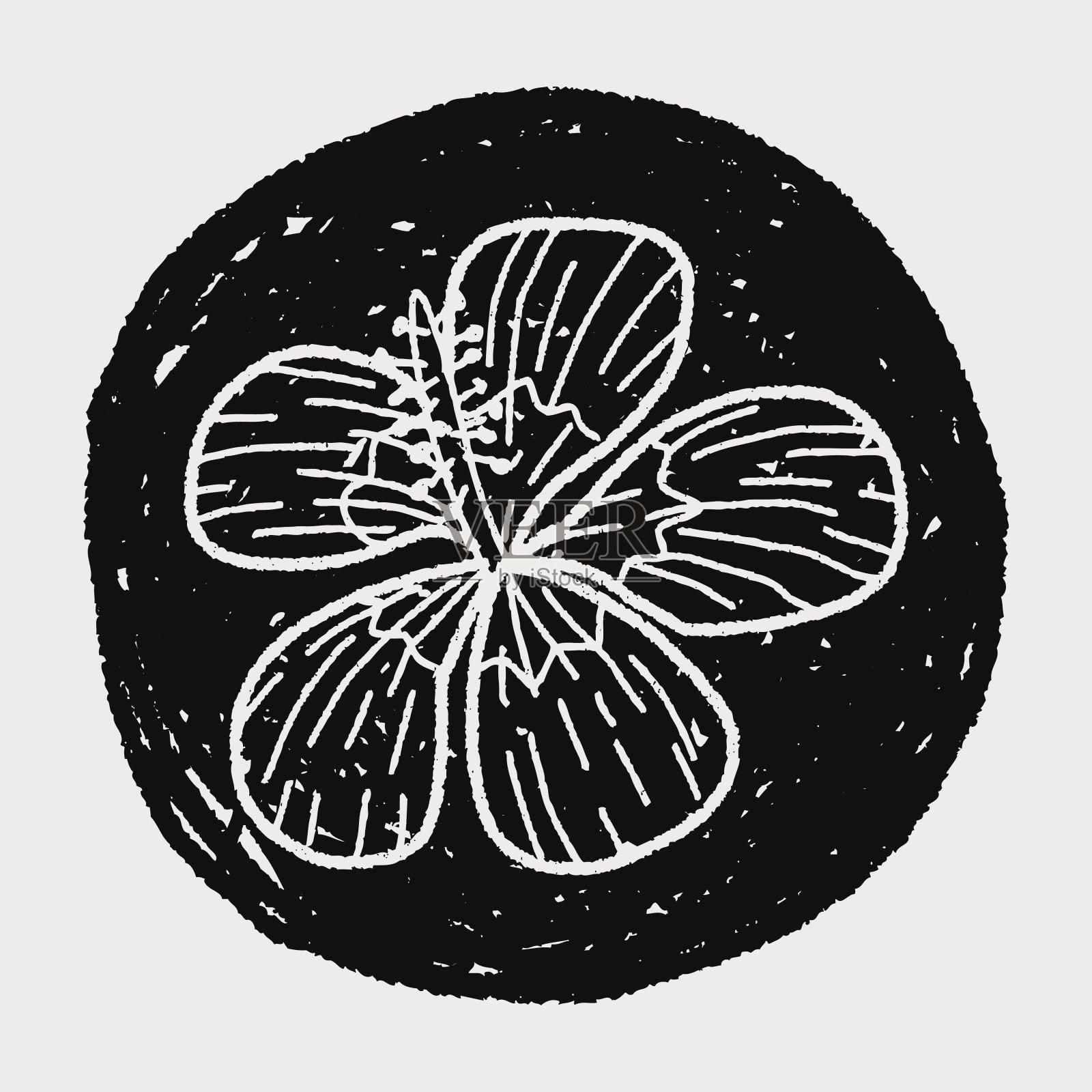 花涂鸦插画图片素材