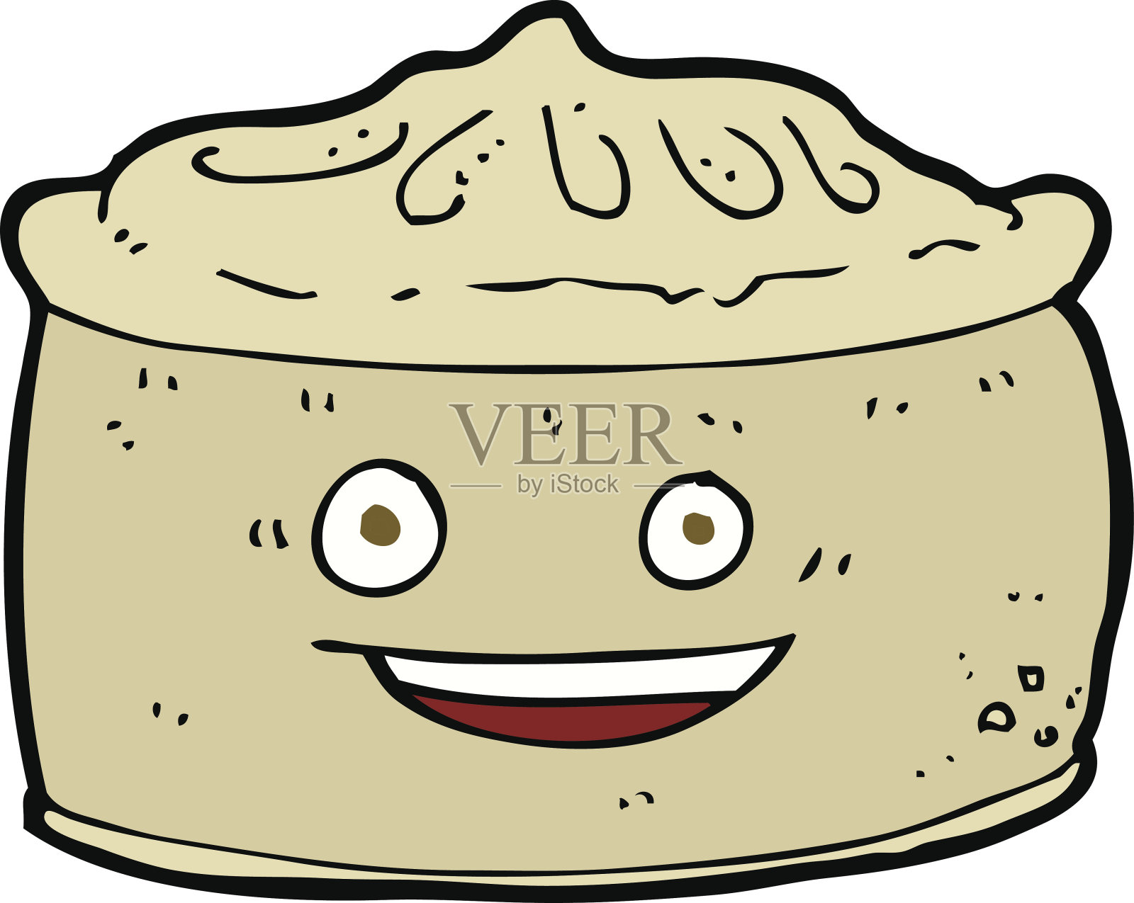 卡通脸派设计元素图片