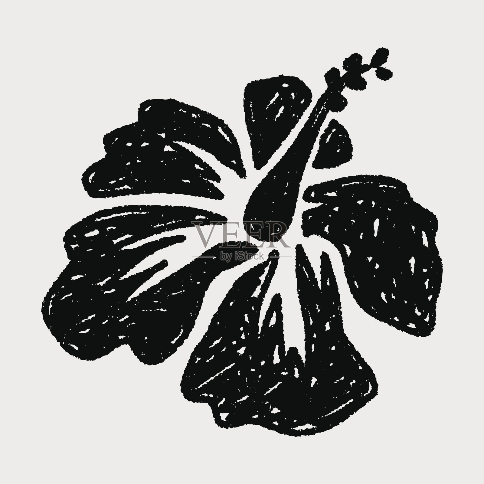 花涂鸦设计元素图片