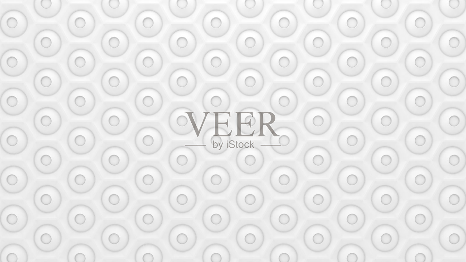 白色的几何结构。插画图片素材