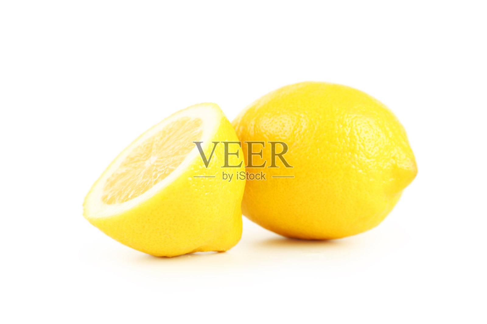 柠檬孤立在白色上照片摄影图片
