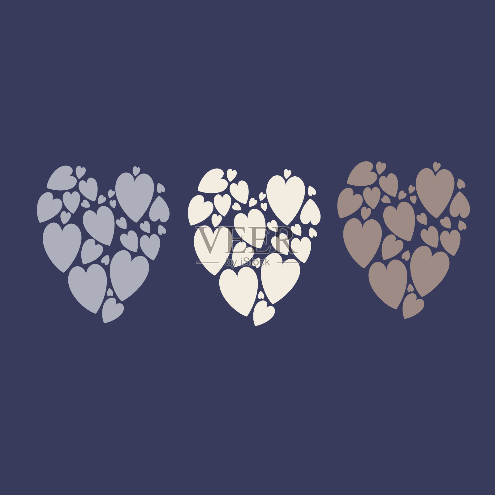 卡的心插画图片素材