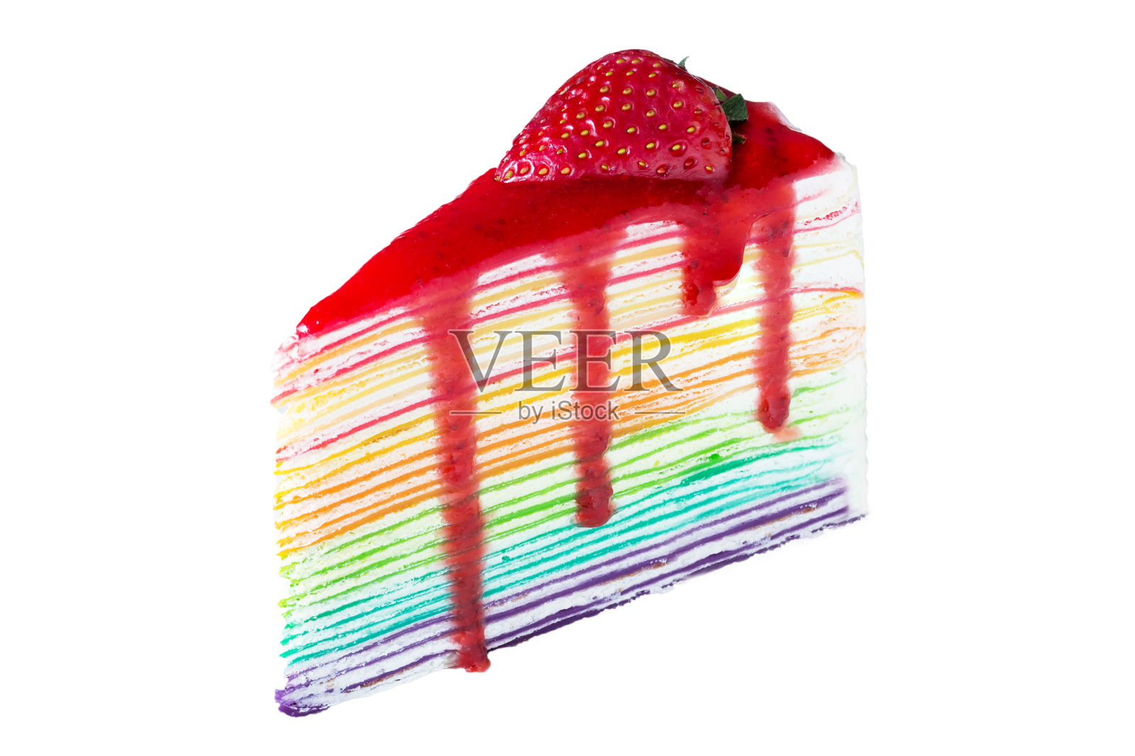 草莓蛋糕和草莓照片摄影图片