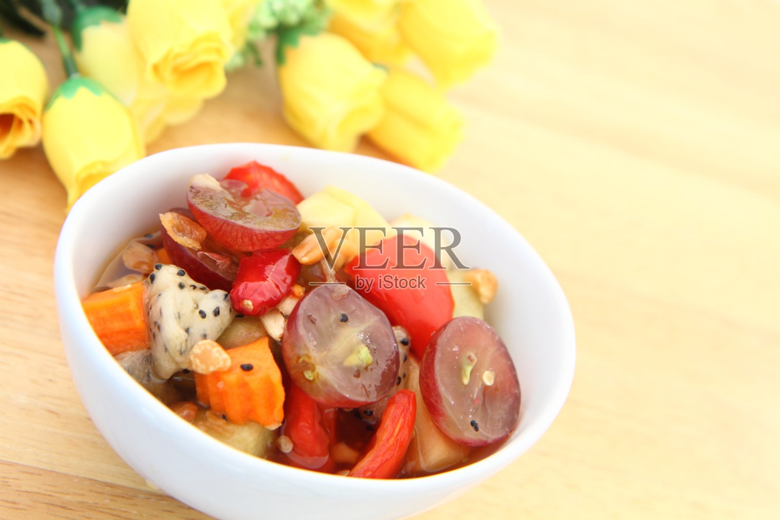 辛辣的水果沙拉照片摄影图片