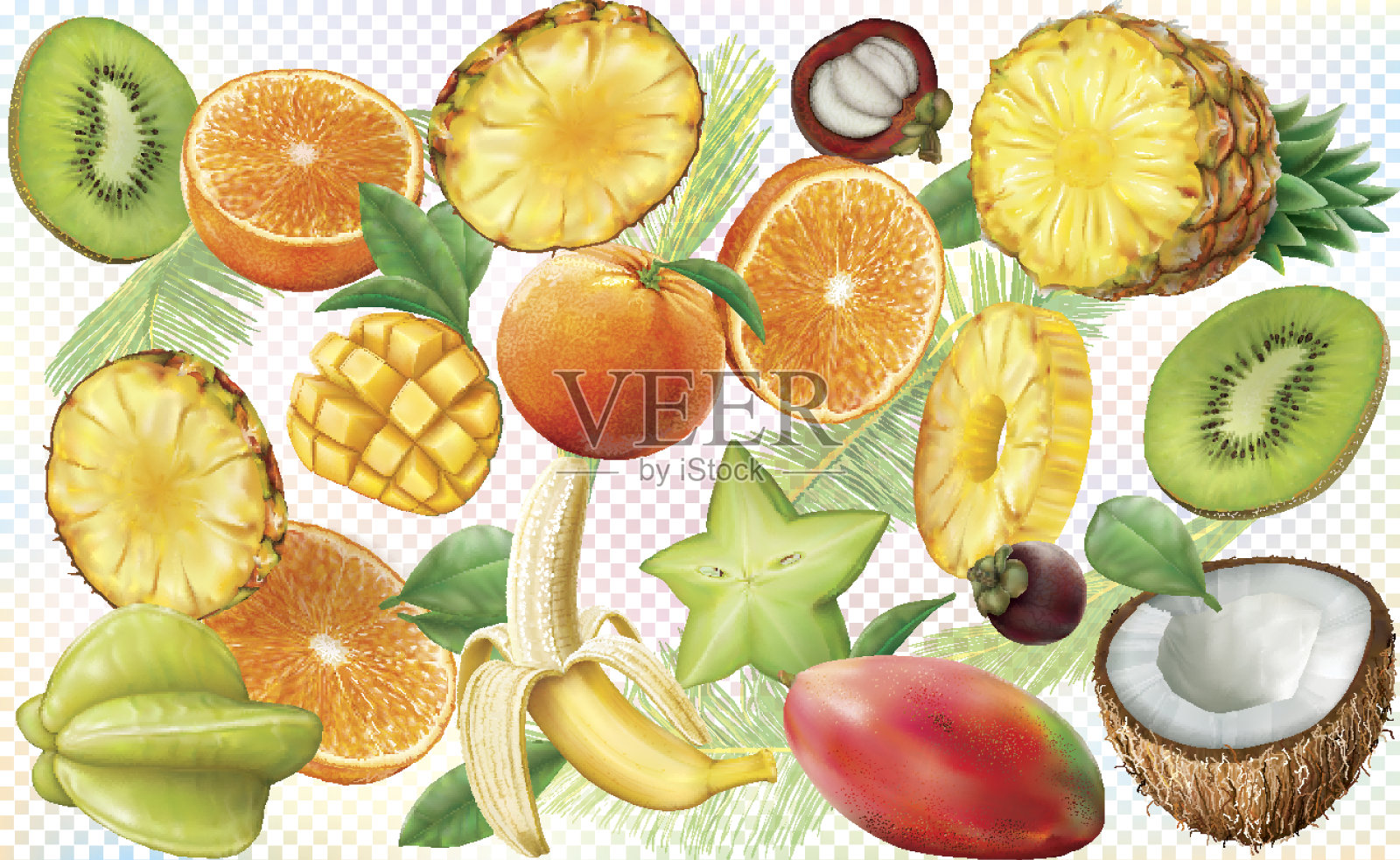 水果的背景插画图片素材