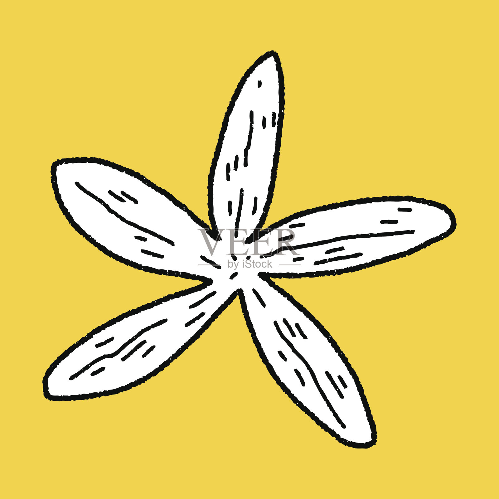 海星涂鸦设计元素图片