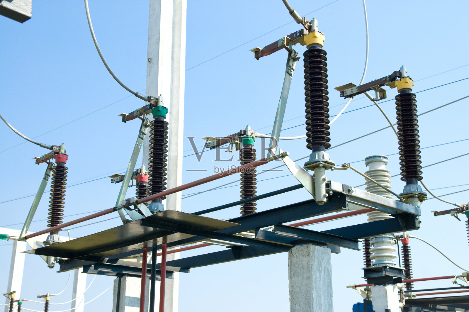 高压变电站照片摄影图片