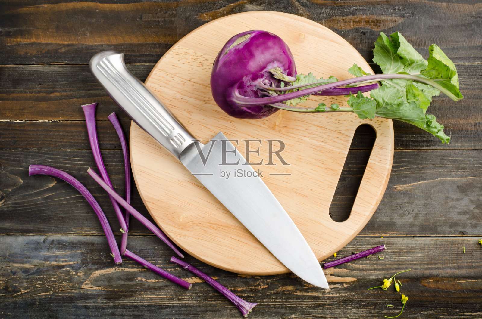 紫色kohlrabi照片摄影图片