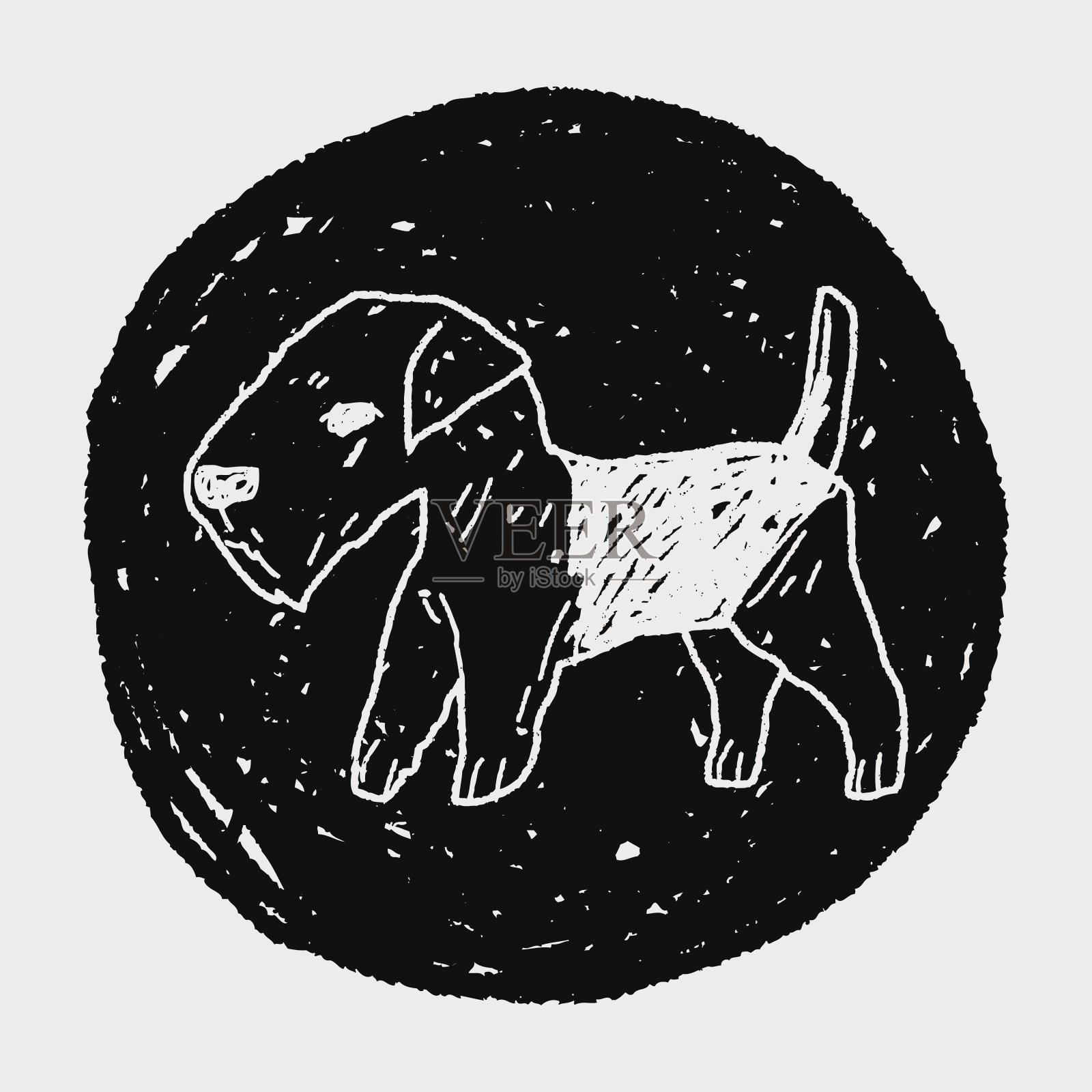 狗嘟嘟插画图片素材