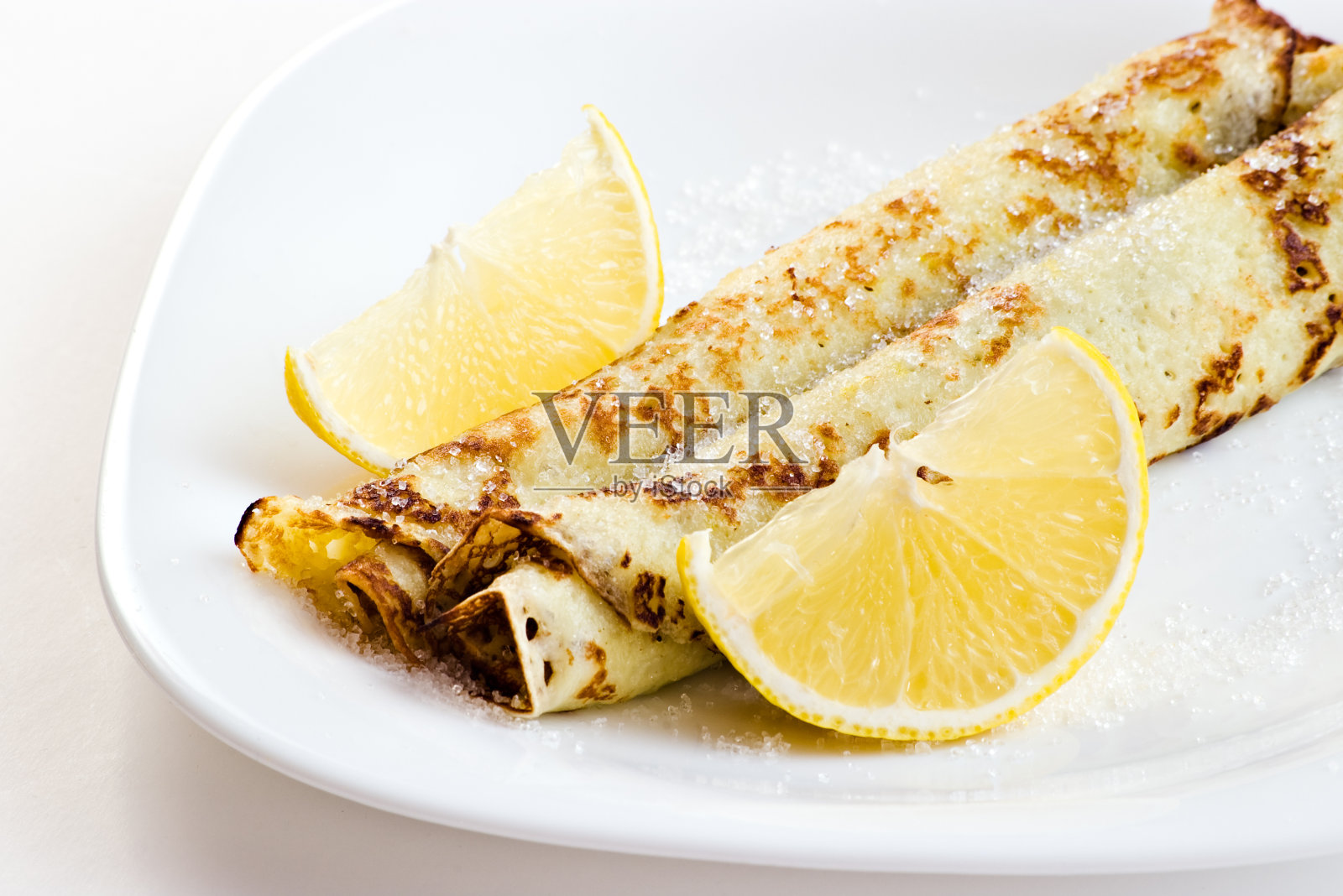 煎饼加柠檬照片摄影图片