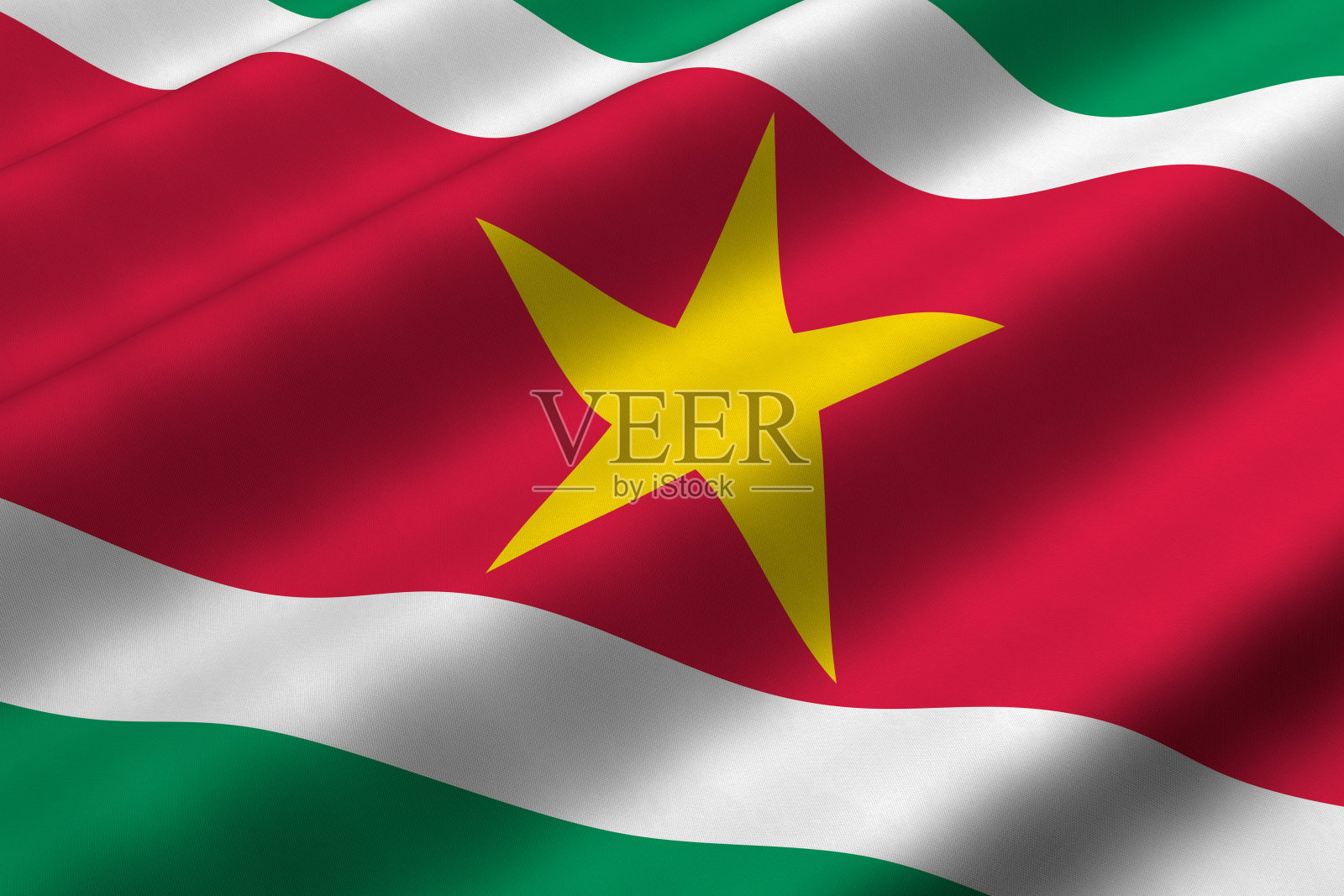 苏里南的国旗照片摄影图片