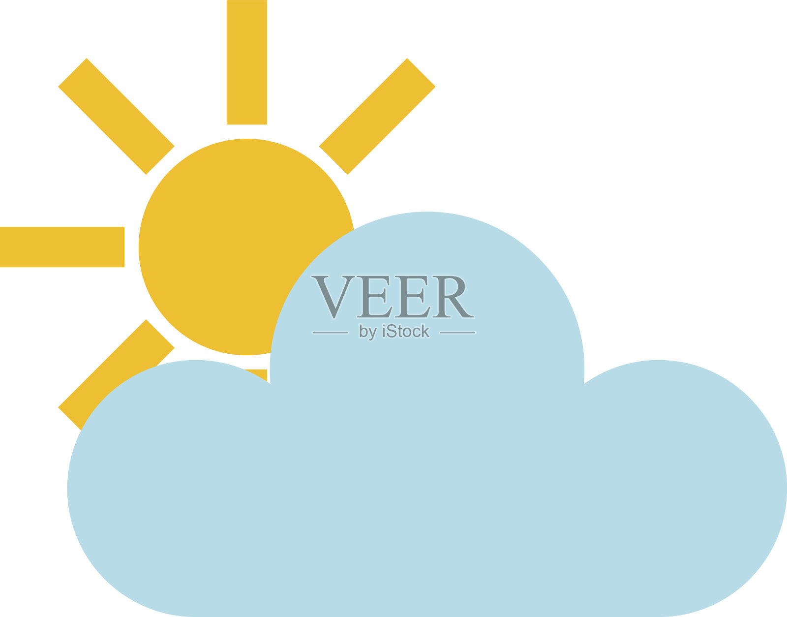 孤立的矢量太阳图标插画图片素材