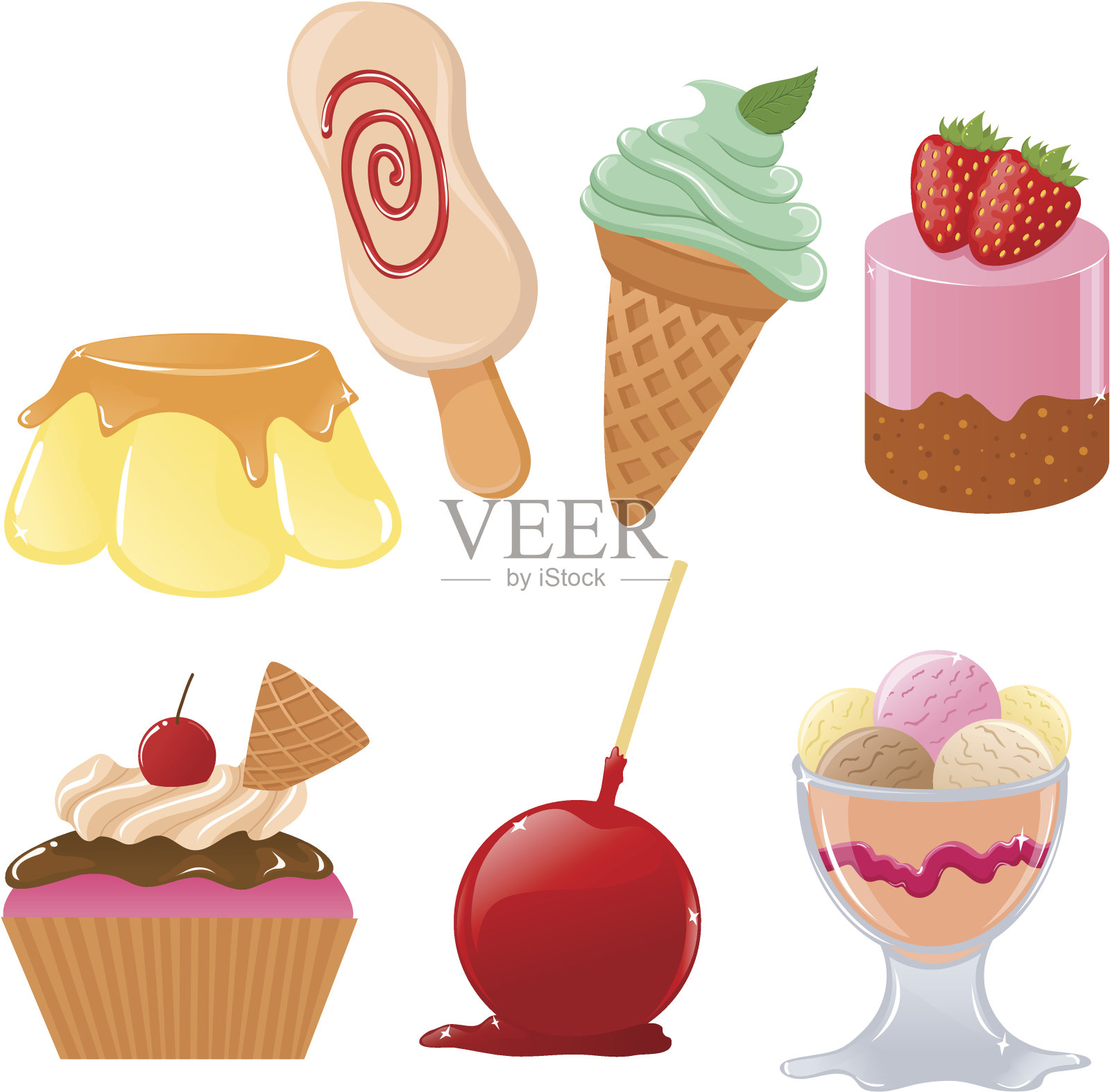 甜点插画图片素材