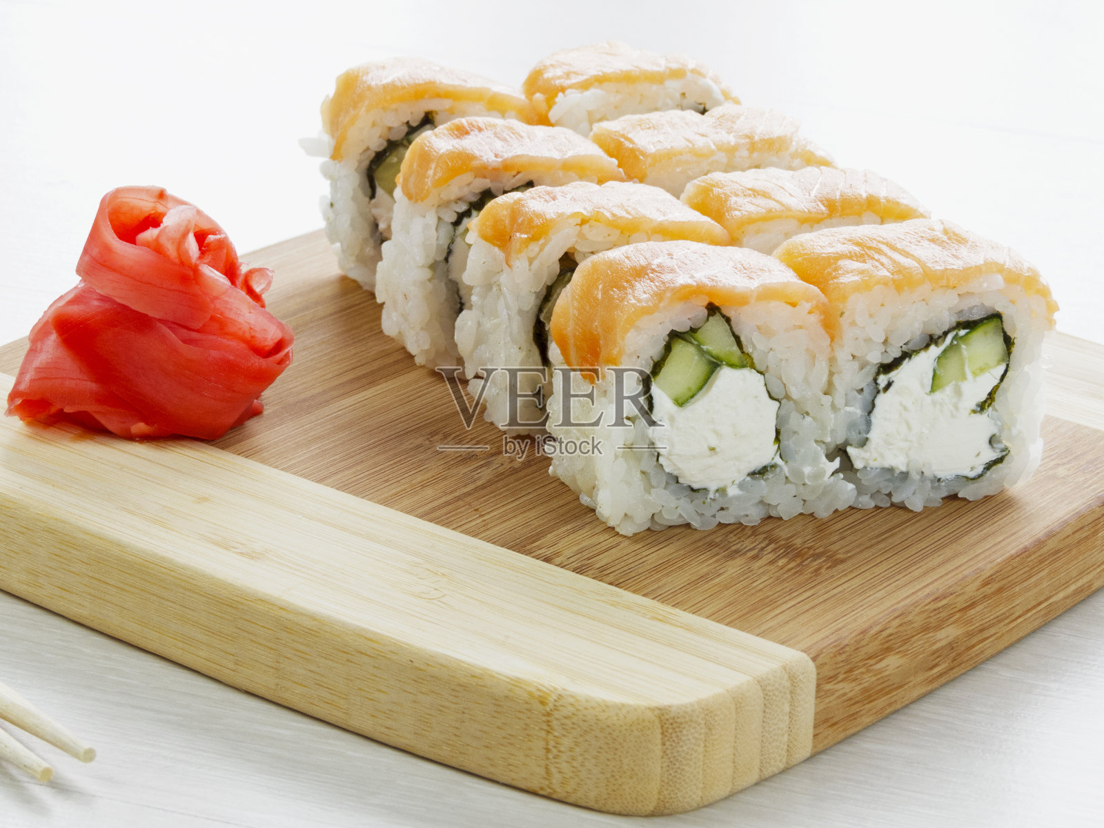 费城寿司卷照片摄影图片