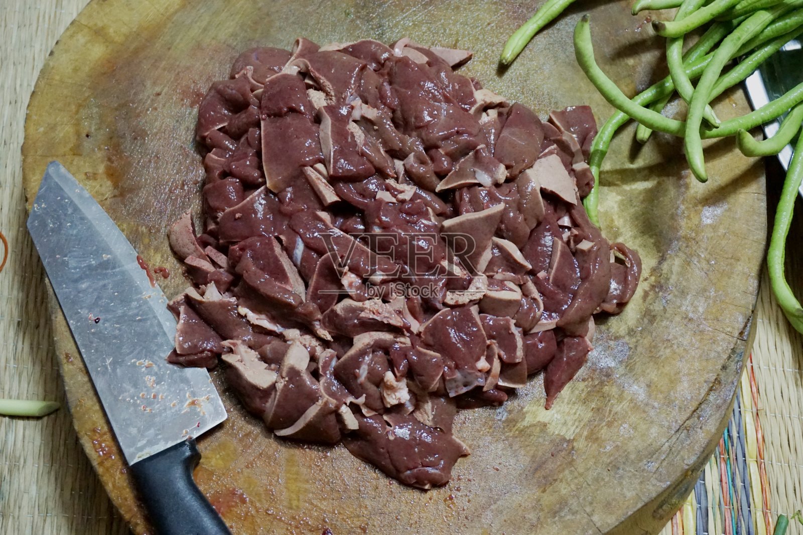 猪肝片照片摄影图片