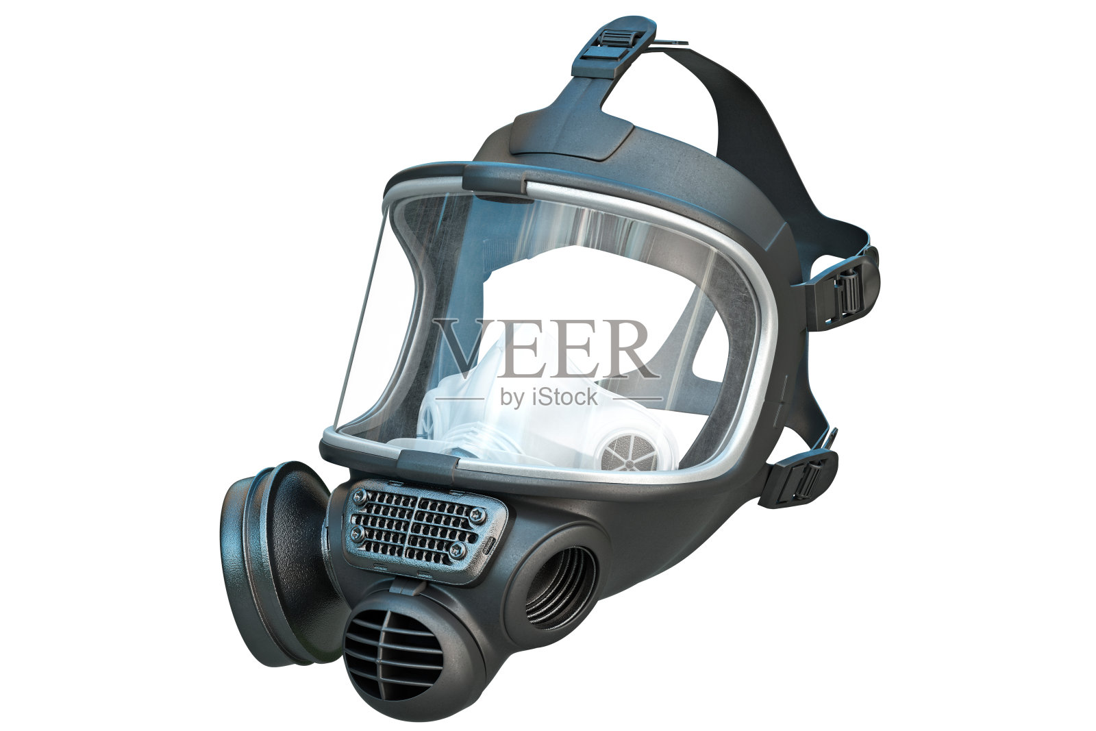 安全亲面罩呼吸器设备照片摄影图片