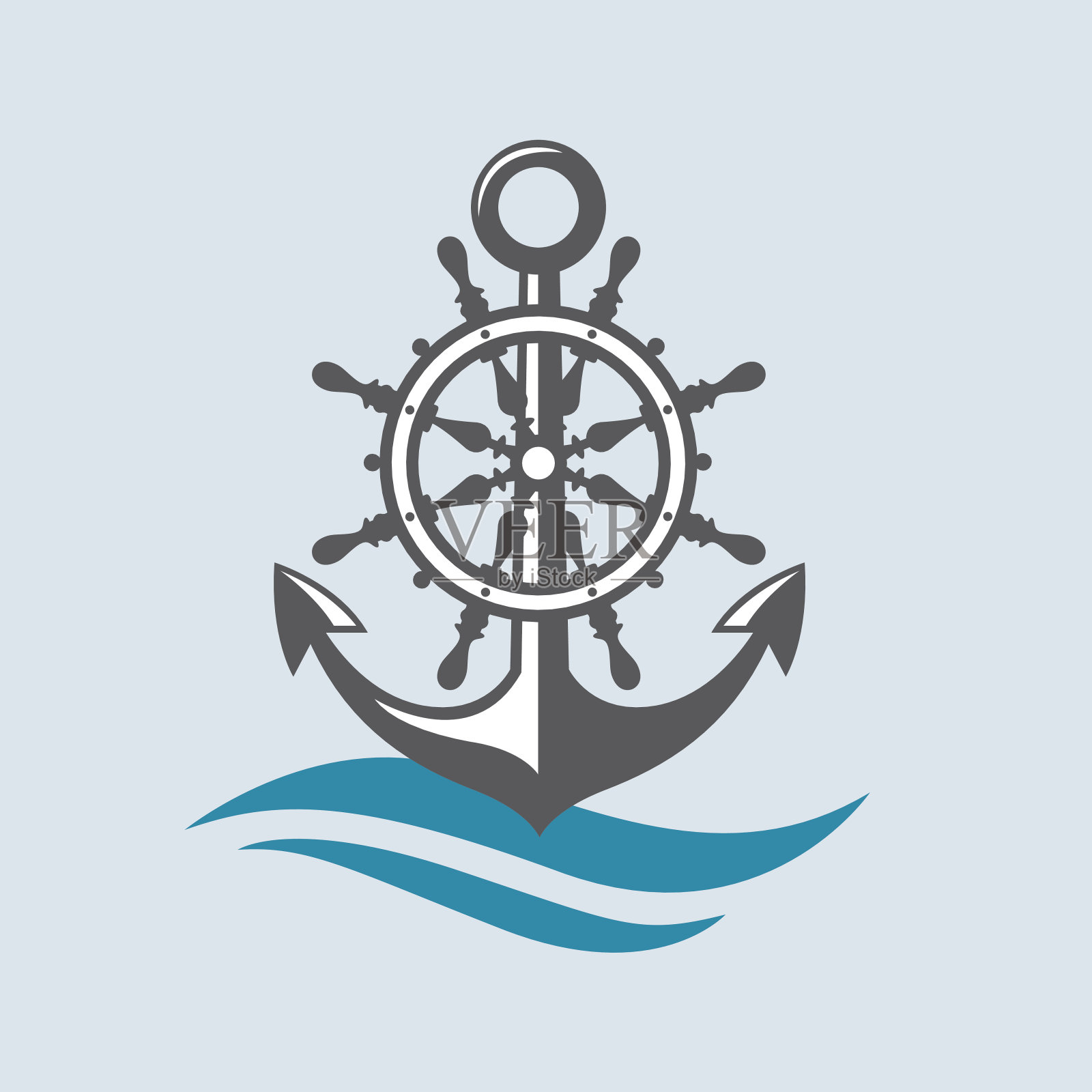 航海元素象征插画图片素材