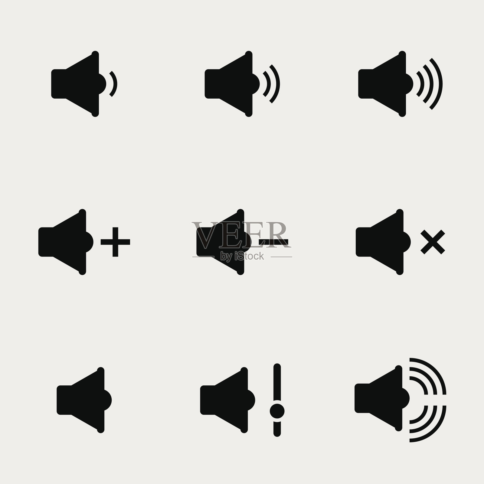 声音和扬声器图标图标素材