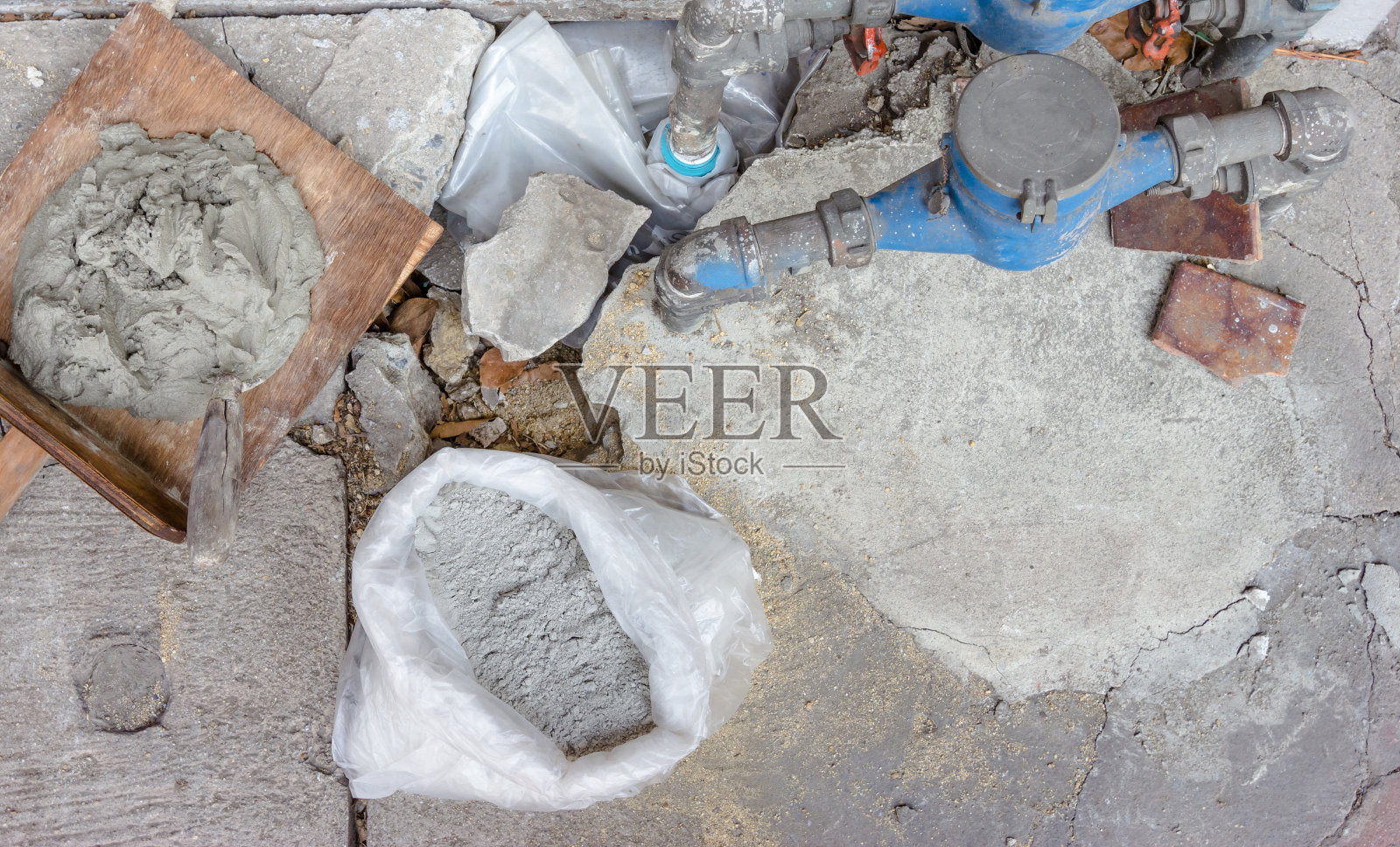 水泥搅拌设备照片摄影图片