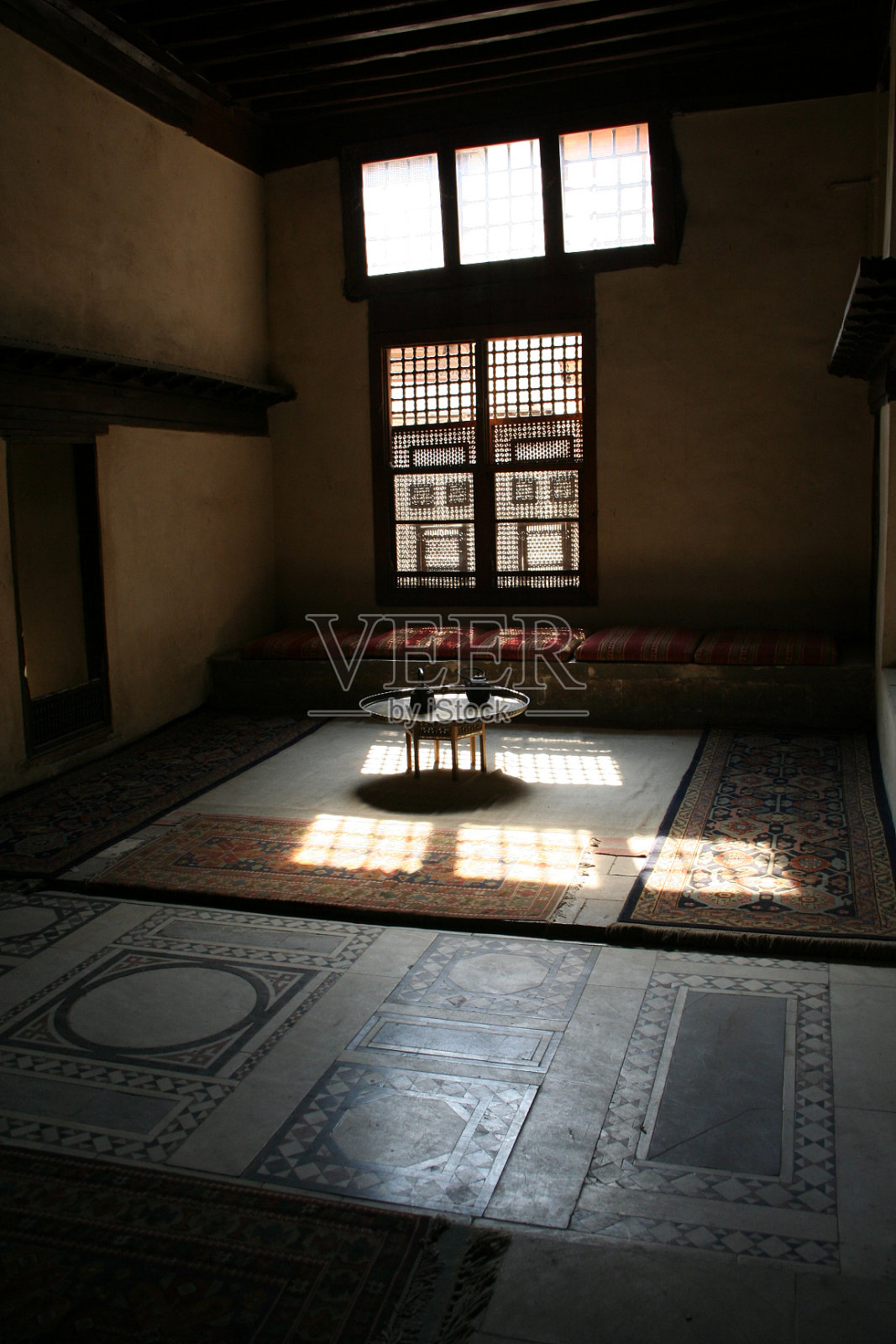 开罗的东方风格房间照片摄影图片