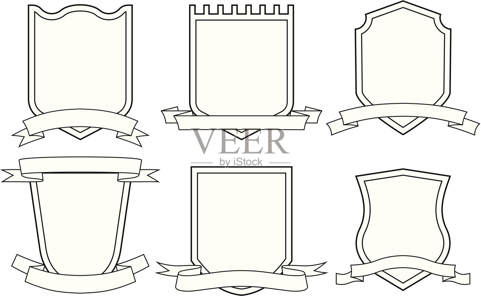 矢量纹章插画图片素材