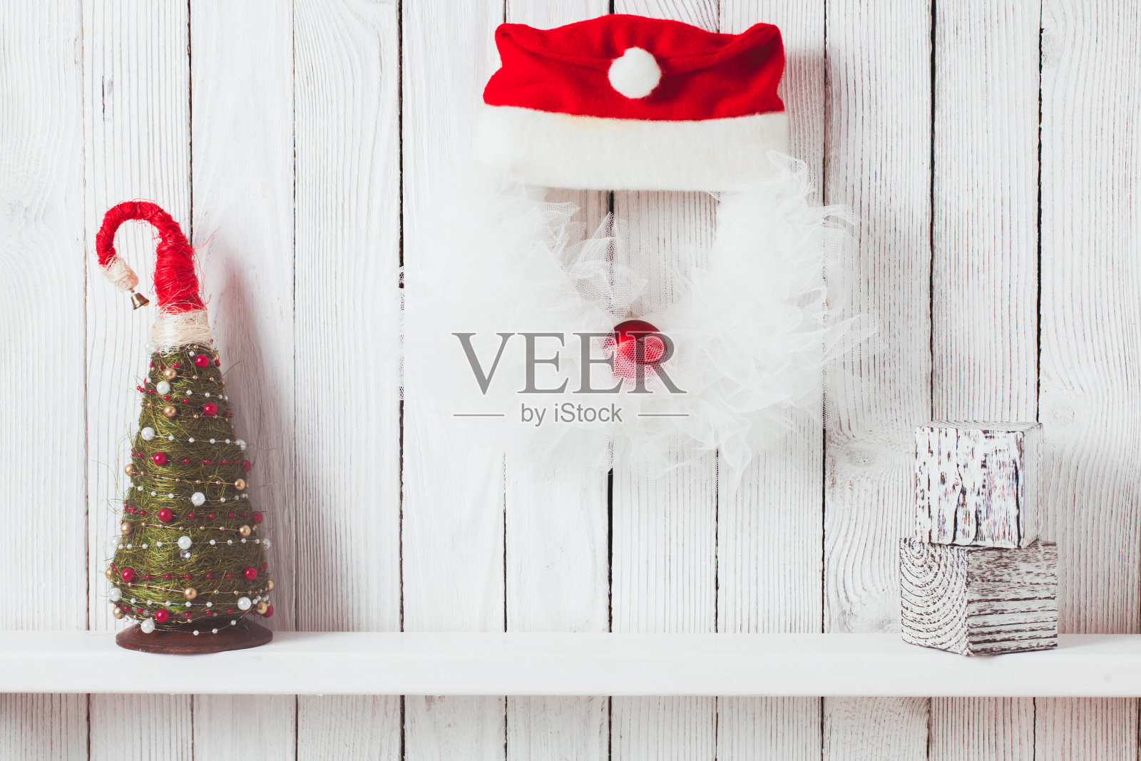 圣诞花环照片摄影图片